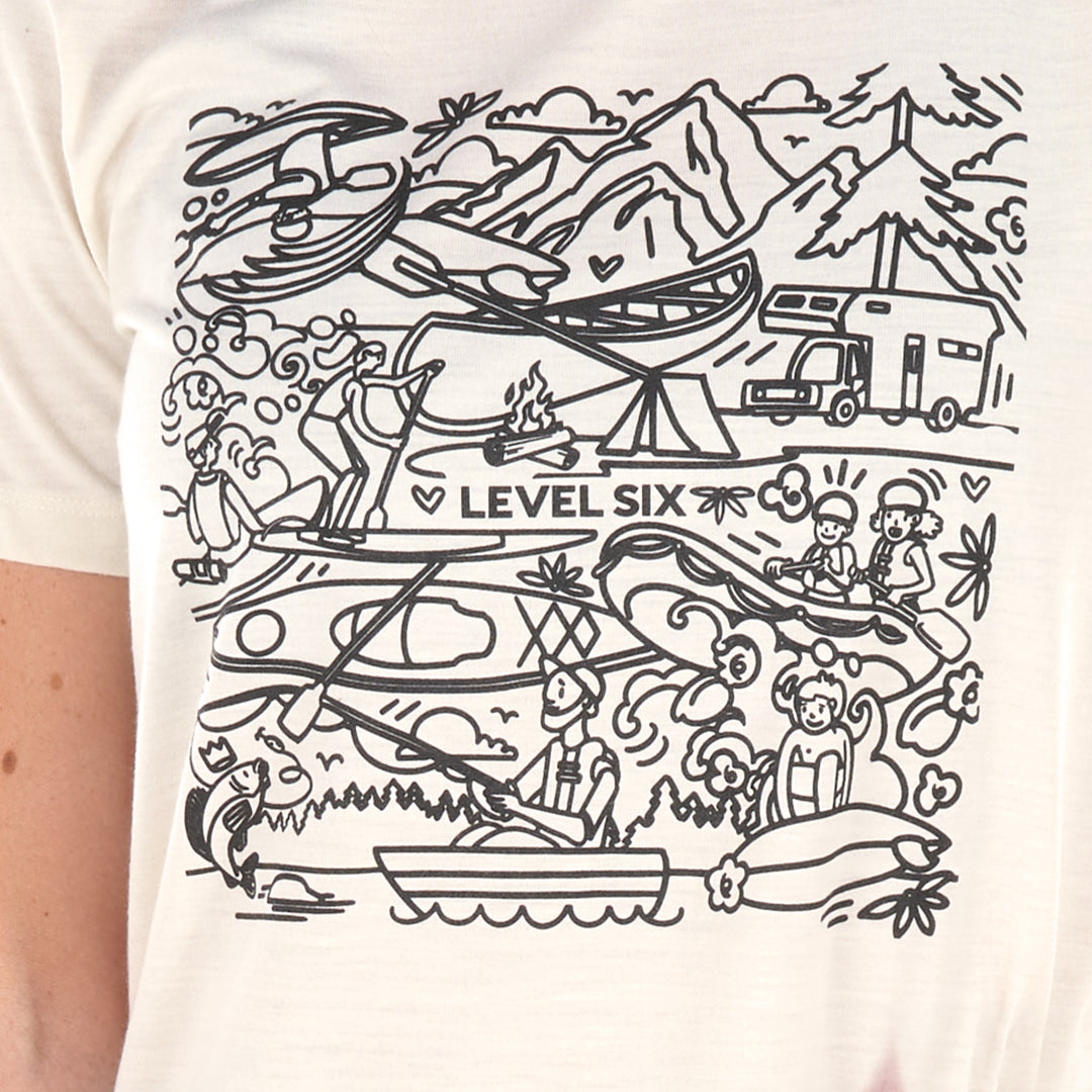 T-shirt graffiti de niveau six ♻️