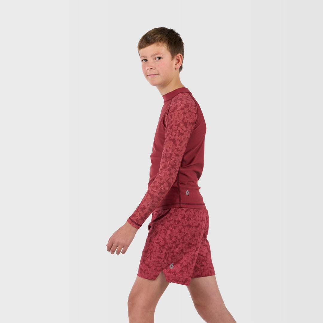 Slater Long Sleeve Sun Shirt - Red Pear - Side