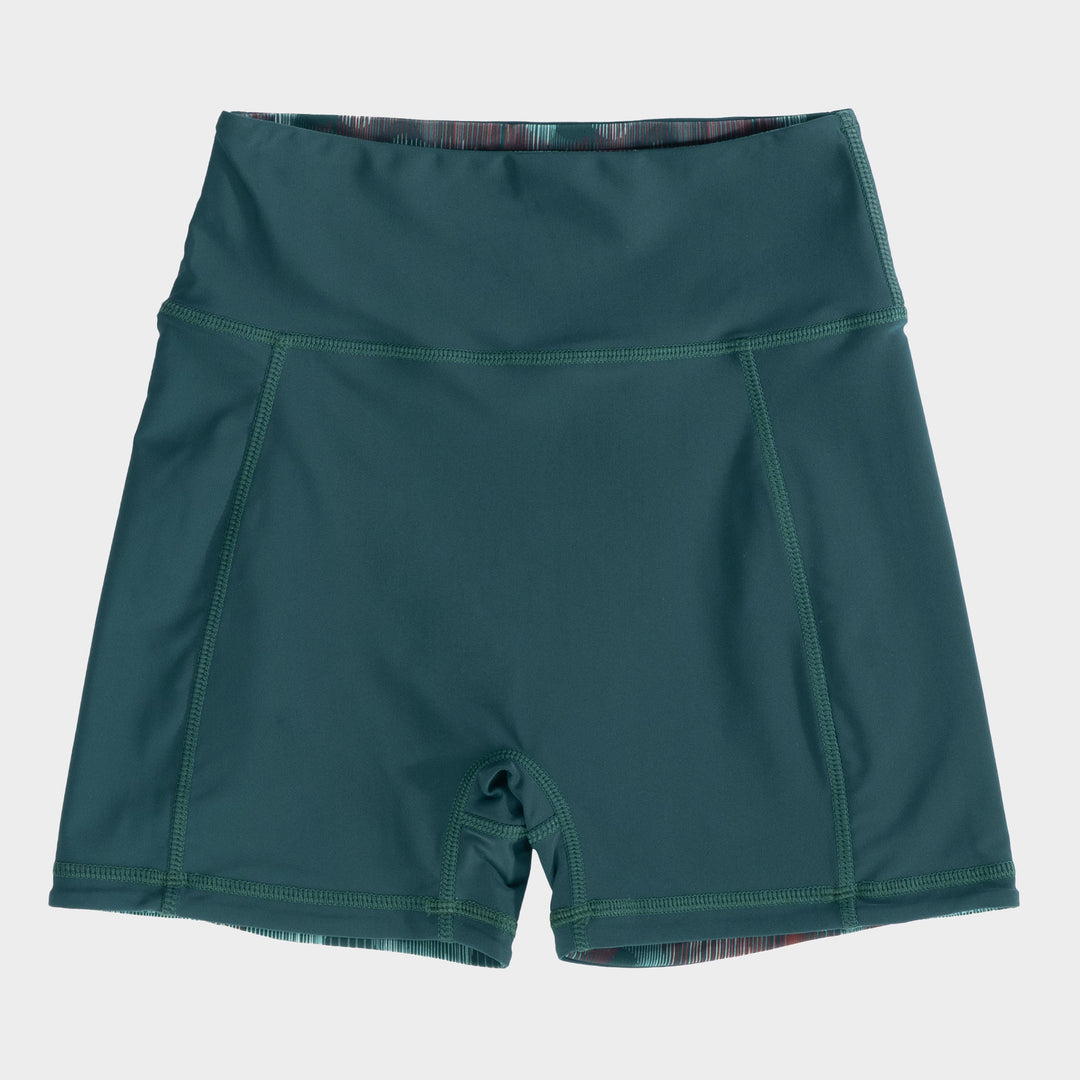 Cala Reversible Swim Shorts - Deep Teal - Front
