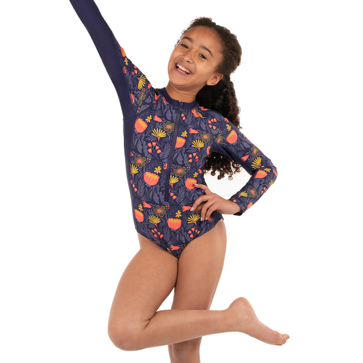 Daphne - Youth Long Sleeve Swimsuit