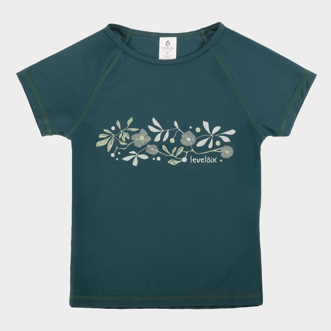 Eden Short Sleeve Sun Shirt - Deep Teal - Front