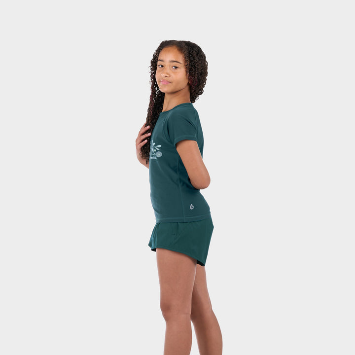 Eden Short Sleeve Sun Shirt - Deep Teal - Side