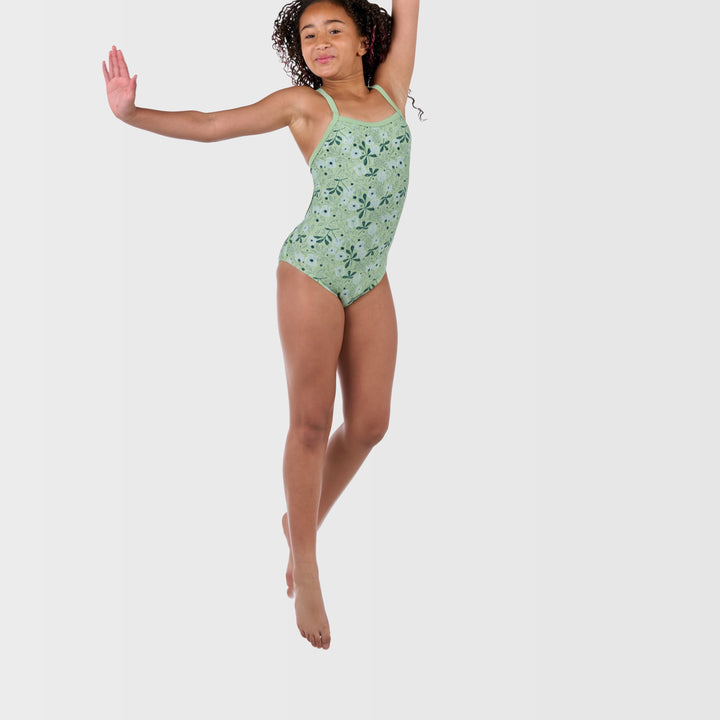 Taylor One Piece Swimsuit - Deep Teal - Side