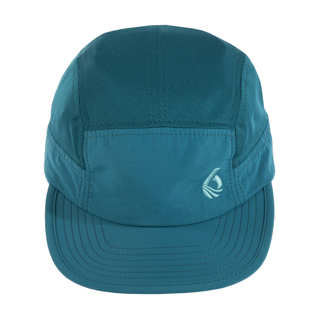 Poly Five Panel Hat - Glacier - Front
