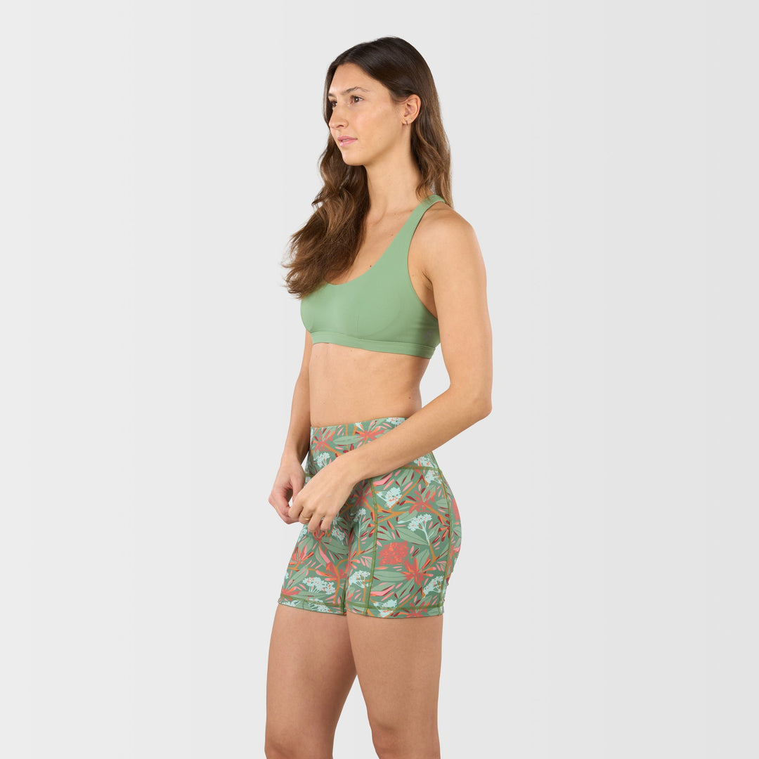 Cove Reversible Swim Shorts - Shale Green - Side