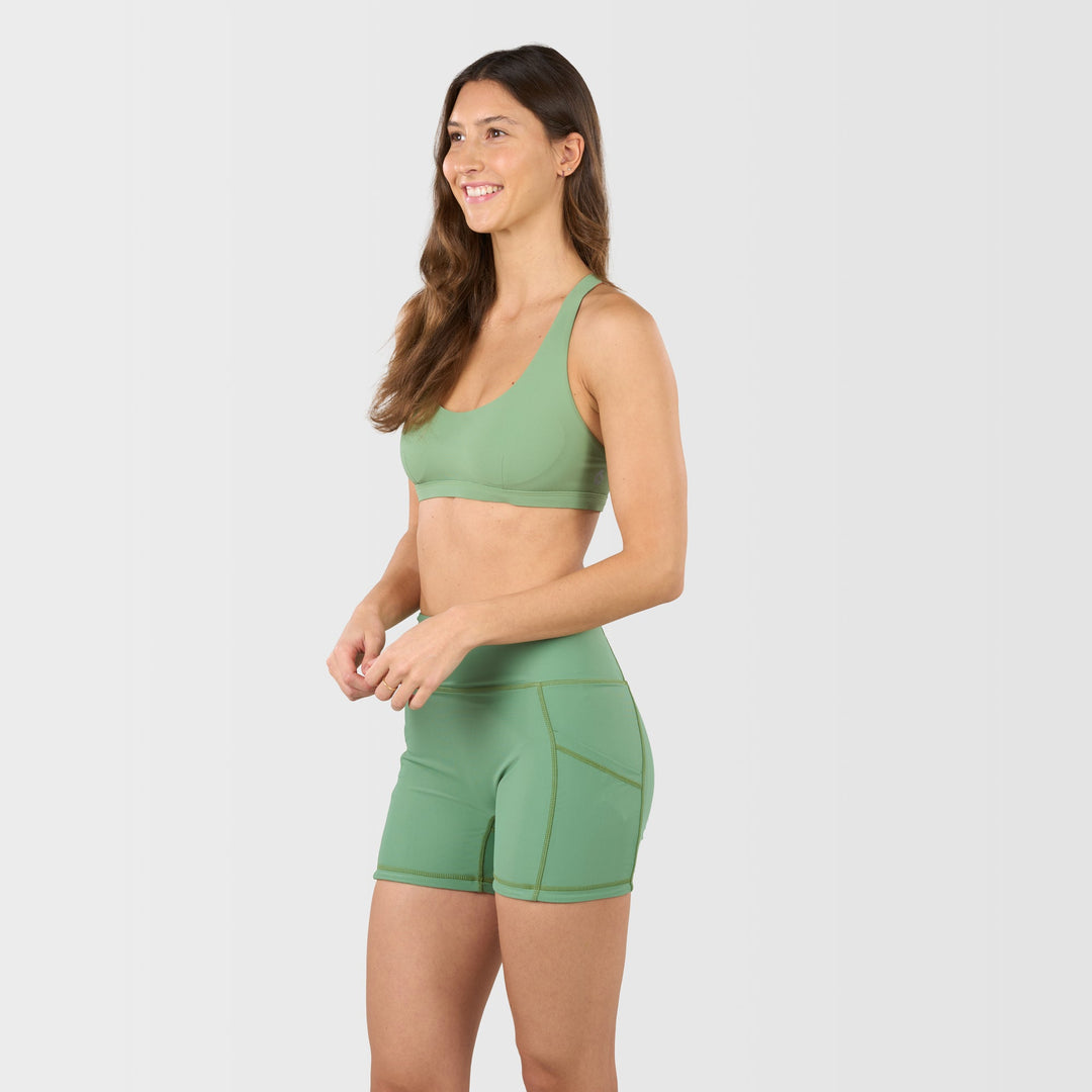 Cove Reversible Swim Shorts - Shale Green - Side