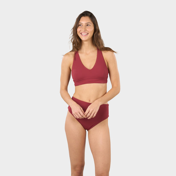 Thea Bikini Bottom — Red Pear