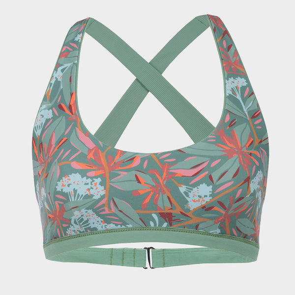 Daisy Reversible Bikini Top — front view