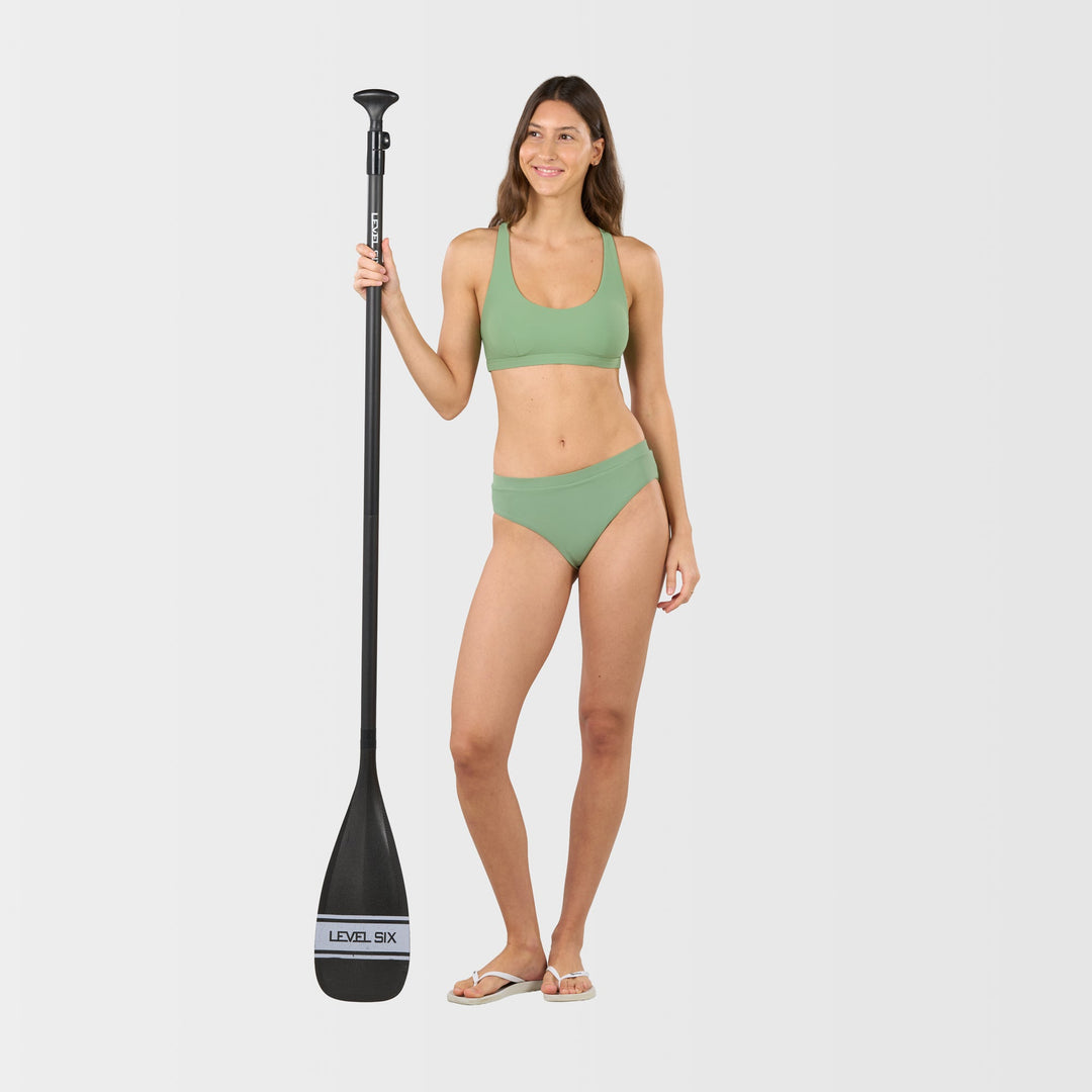 Daisy Reversible Bikini Top - Shale Green - Merchandised