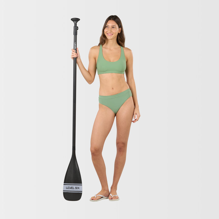 Daisy Reversible Bikini Top - Shale Green - Merchandised