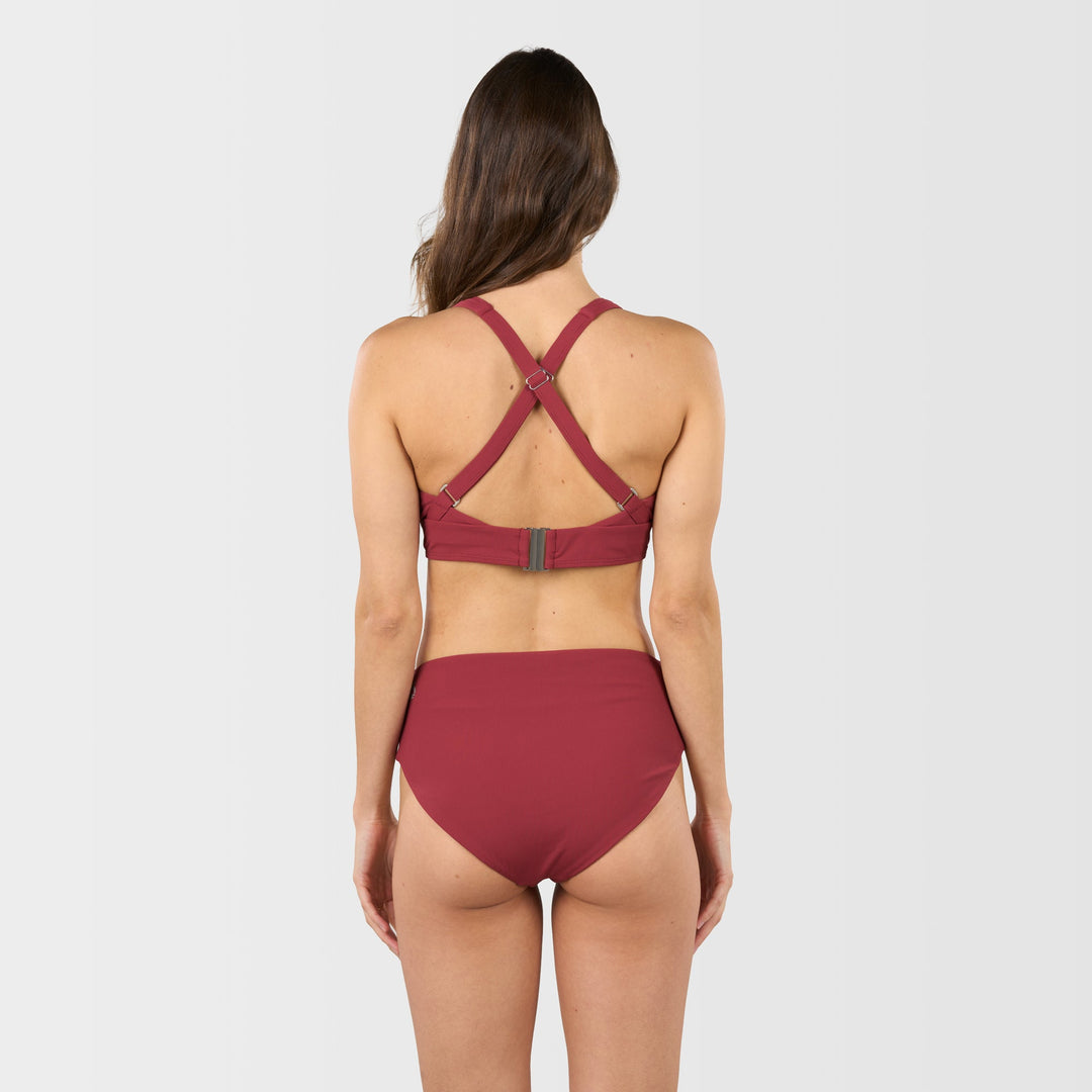 Olivia Bikini Top - Red Pear - Back