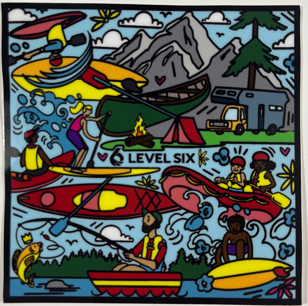 Level 6 Sticker Level Six Graffiti Vinyl Sticker – Level Six Canada