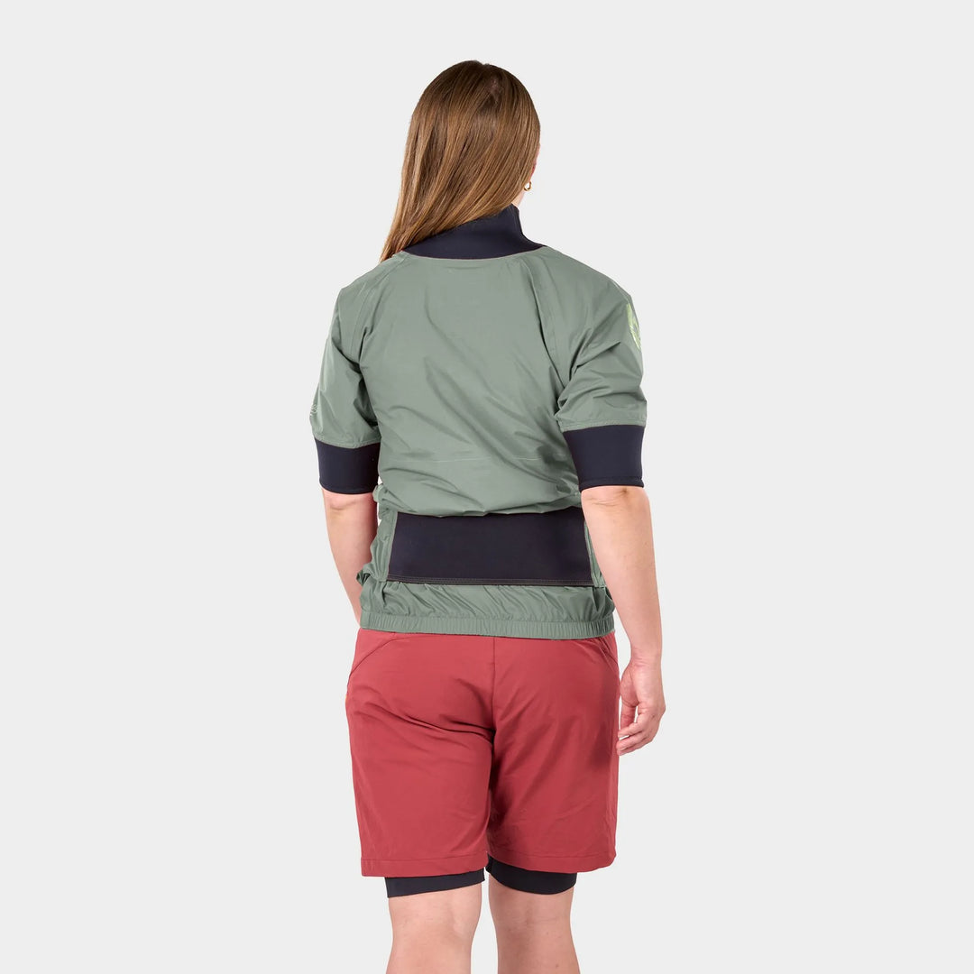 Solstice Women's Semi-Dry Top Exhaust Lite - Basil - Back