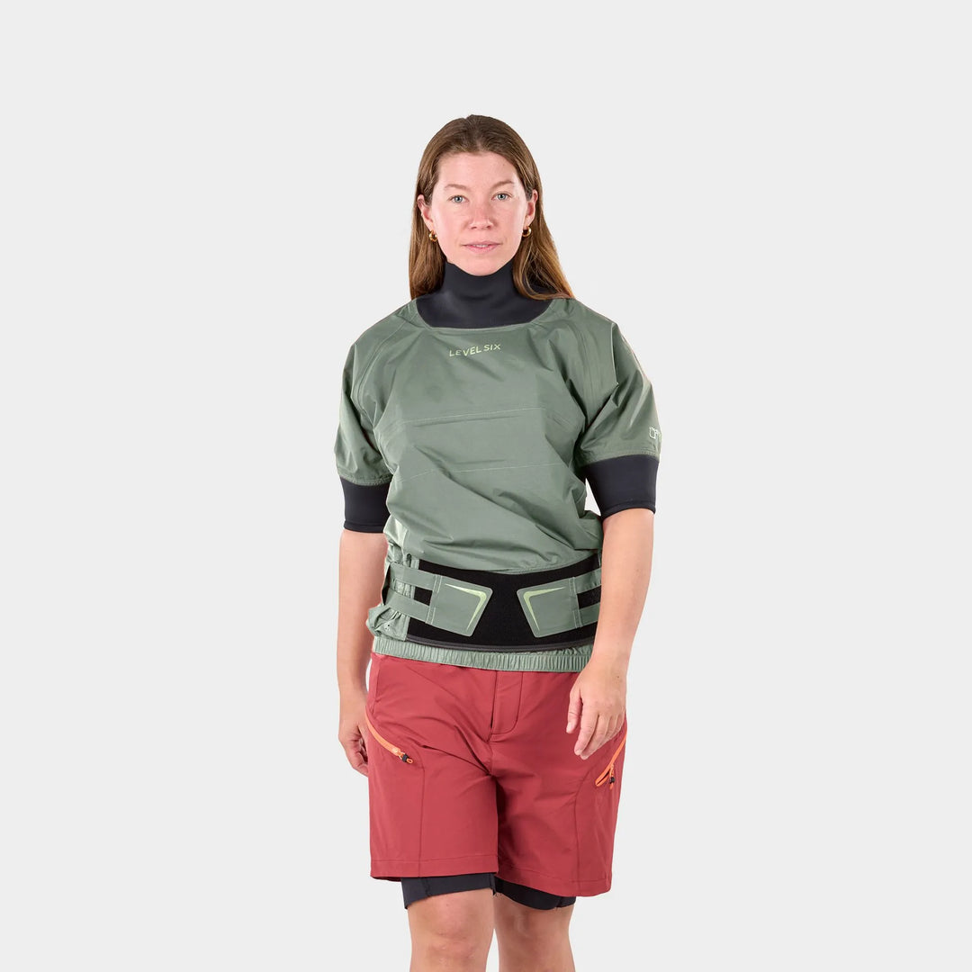 Solstice Women's Semi-Dry Top Exhaust Lite - Basil - Feature