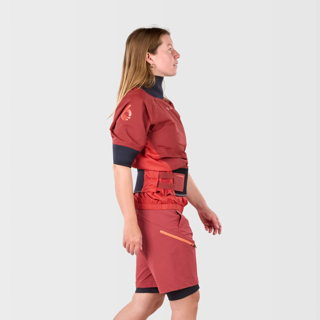 Solstice Women's Semi-Dry Top Exhaust Lite - Fired Brick - Side