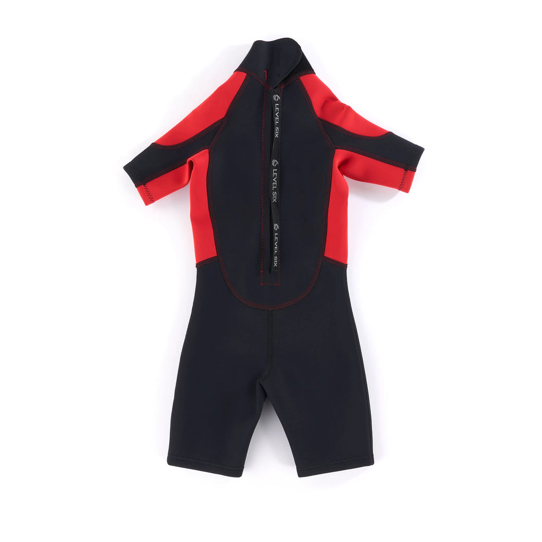 Child Shorty - Neoprene Wetsuit — Red/Black (2)#colour_red-black