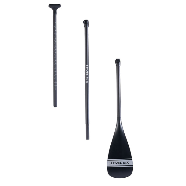 3-Piece Carbon Paddle with Fiberglass Power Blade — Silver