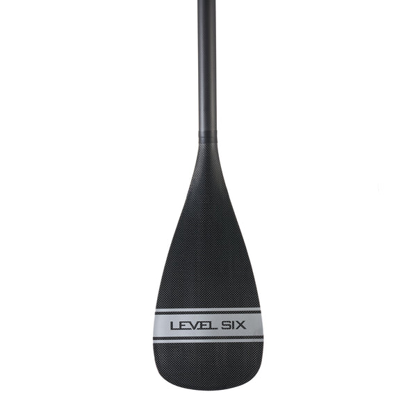 Carbon SUP Paddle With Power Blade — Silver, front view