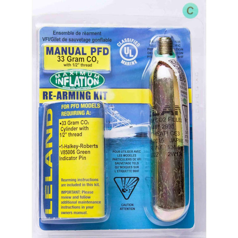 Inflatable PFD Manual Rearming Kit 33 g. 1/2" Thread SUP Accessories Level Six