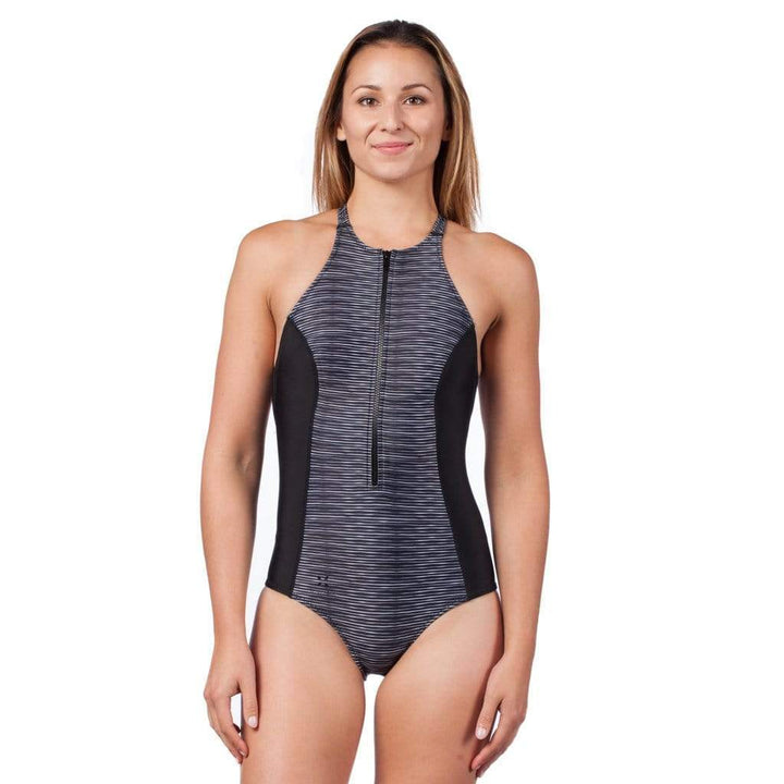 Women's Rogue Neoprene Swimsuit Neoprene Swim BLACK RIPPLES / XS Outlet